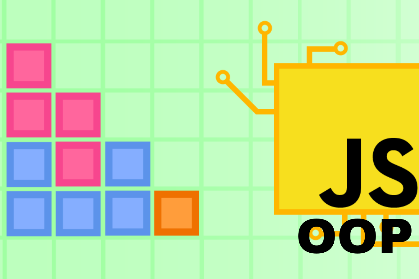 Tetris piece with logo of JavaScript